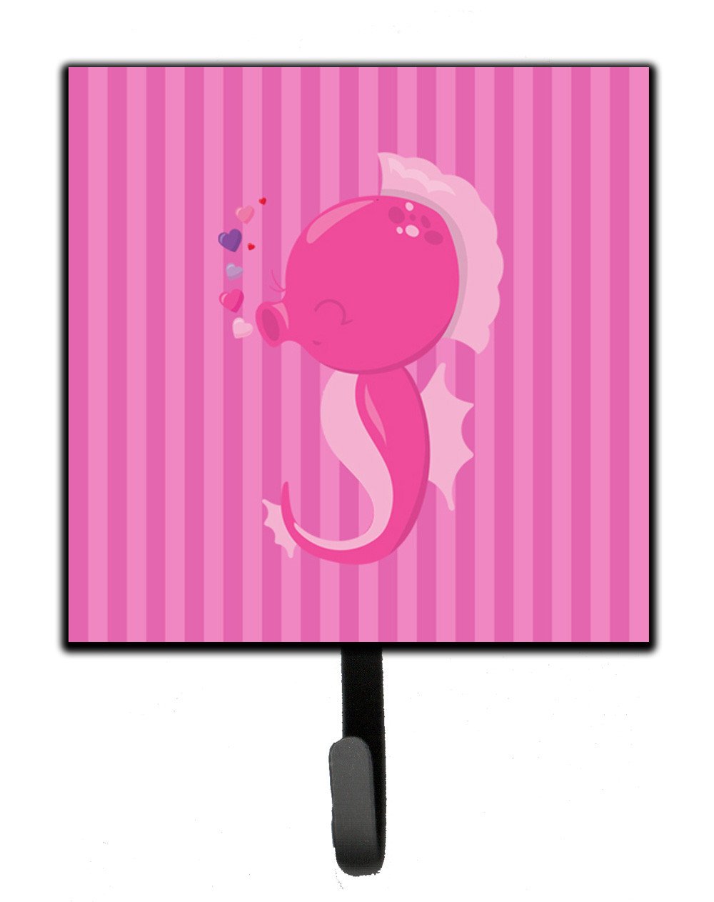 Pink Seahorse Leash or Key Holder Wall Hooks, Key Hooks Holder, Coat Rack Wall Mount, Coat Hooks, Hooks for Hanging Keys, Towels, Aprons, Leashes