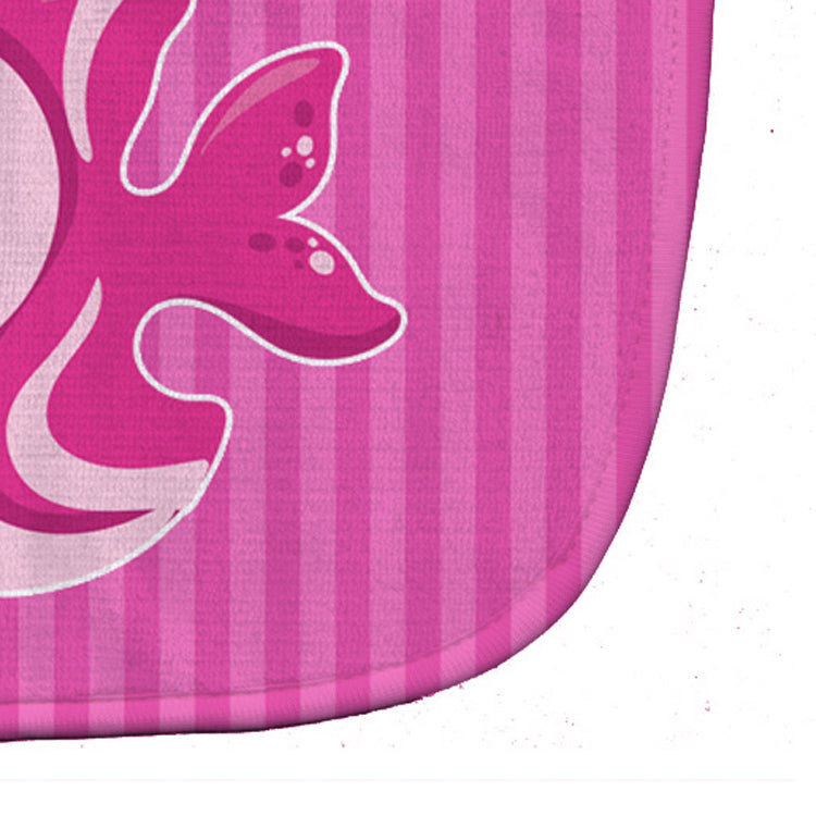 Pink Fish Baby Bib Easy-Clean Baby Bib Baby Feeding Accessory Baby Mealtime Essential, 10 x 13, Multicolor