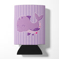 Purple Dolphin Can or Bottle Hugger Cooler Sleeve for Standard 12 oz Cans, Insulated Foam Beer & Soda Can Hugger Reusable