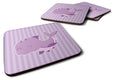 Purple Dolphin Foam Coasters Set of 4 Cup Coasters for Indoor Outdoor, Tabletop Protection, Anti Slip, Mouse pad Material