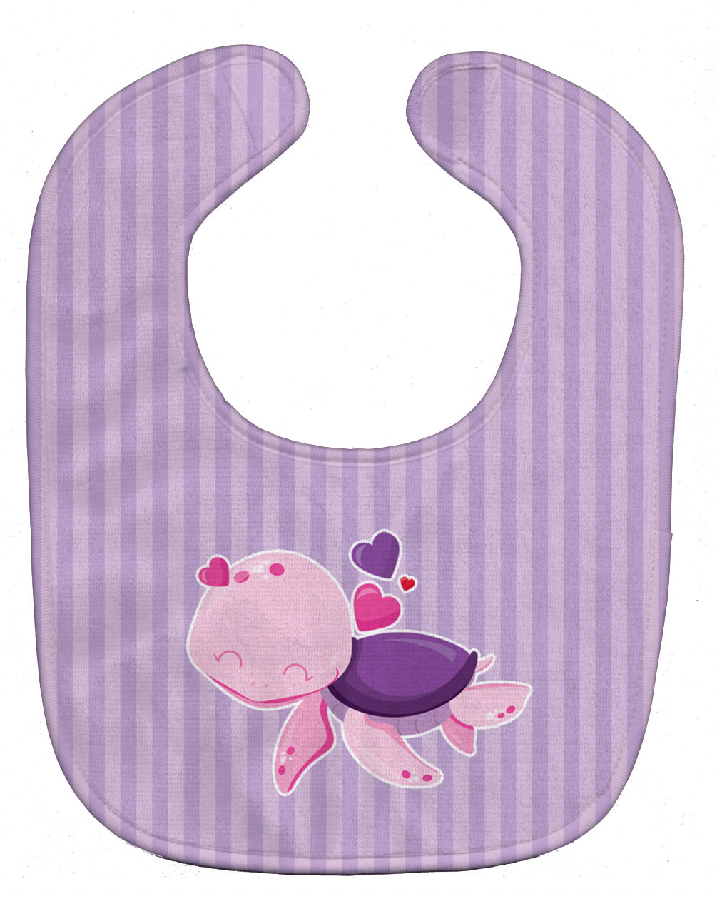 Pink and Purple Turtle Baby Bib Easy-Clean Baby Bib Baby Feeding Accessory Baby Mealtime Essential, 10 x 13, Multicolor