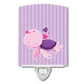 Pink and Purple Turtle Ceramic Night Light Compact, UL-Certified, Ideal for Bedroom, Bathroom, Nursery, Hallway, Kitchen, 6x4x3, Multicolor