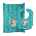 Unicorn Ballerina Baby Bib & Burp Cloth Easy-Clean Baby Bib Baby Feeding Accessory Baby Mealtime Essential