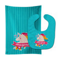 Unicorn Magical Baby Bib & Burp Cloth Easy-Clean Baby Bib Baby Feeding Accessory Baby Mealtime Essential