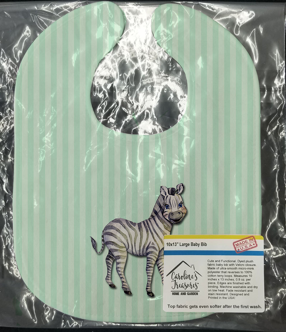 Zebra Baby Bib Easy-Clean Baby Bib Baby Feeding Accessory Baby Mealtime Essential, 10 x 13, Multicolor