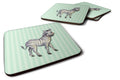 Zebra Foam Coasters Set of 4 Cup Coasters for Indoor Outdoor, Tabletop Protection, Anti Slip, Mouse pad Material