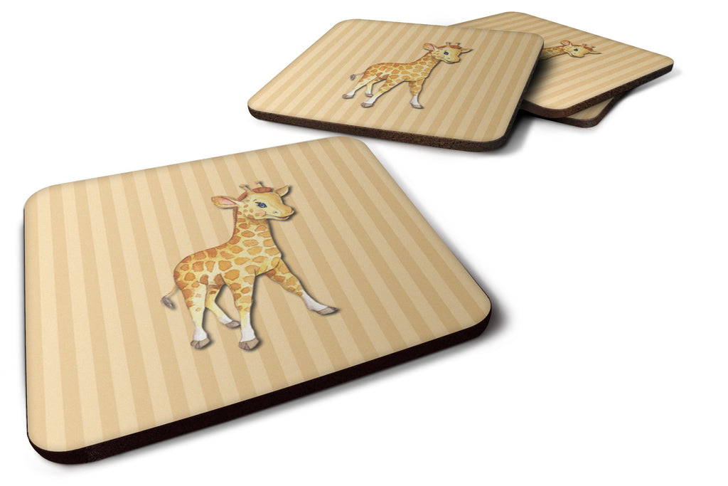 Giraffe Foam Coasters Set of 4 Cup Coasters for Indoor Outdoor, Tabletop Protection, Anti Slip, Mouse pad Material