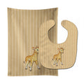 Giraffe Baby Bib & Burp Cloth Easy-Clean Baby Bib Baby Feeding Accessory Baby Mealtime Essential