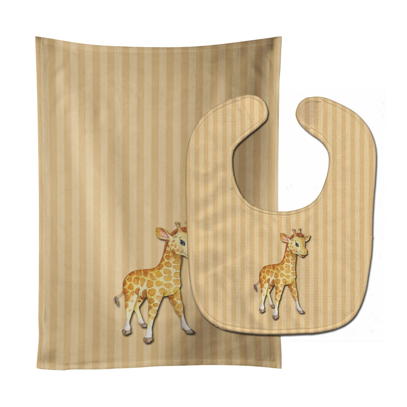 Giraffe Baby Bib & Burp Cloth Easy-Clean Baby Bib Baby Feeding Accessory Baby Mealtime Essential