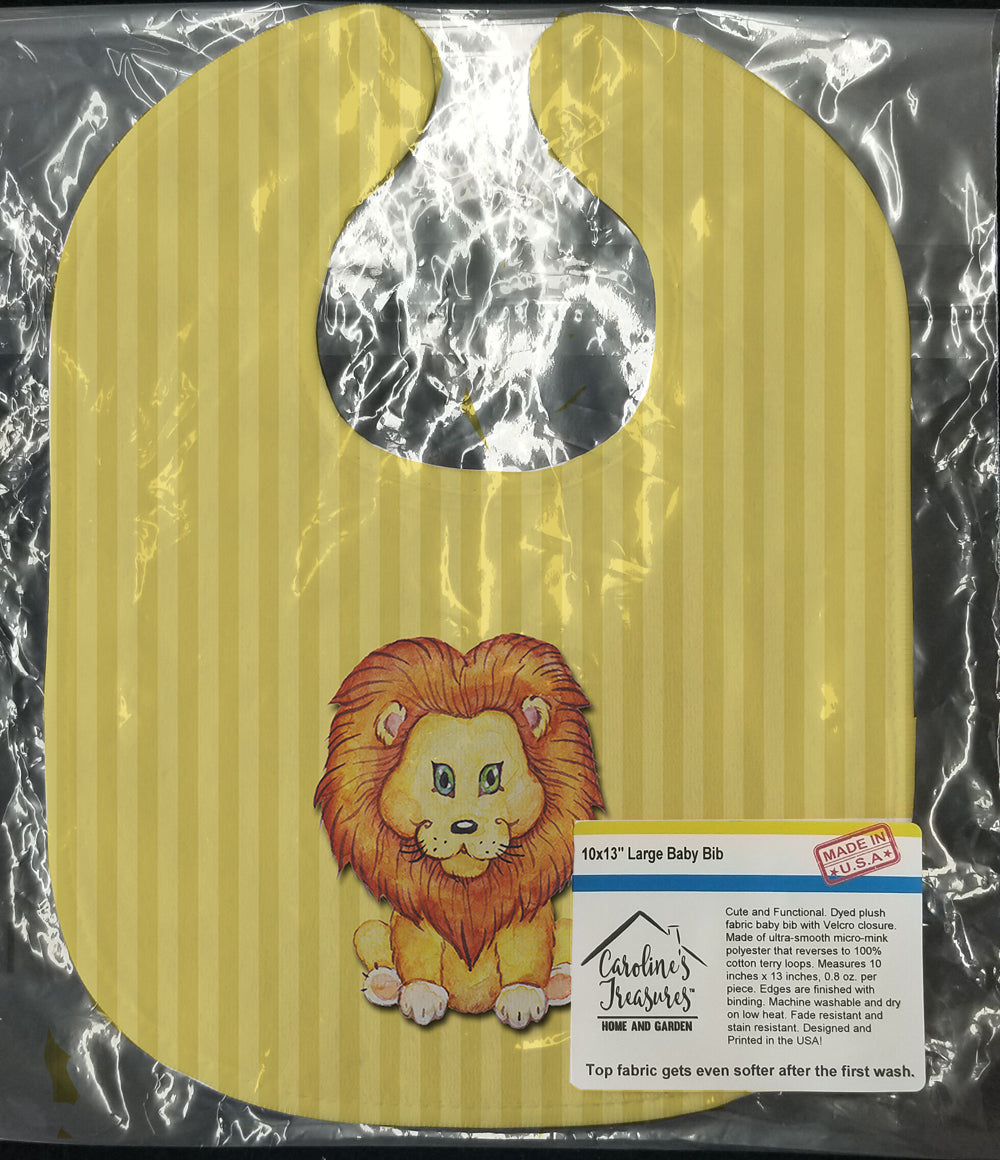 Lion Baby Bib Easy-Clean Baby Bib Baby Feeding Accessory Baby Mealtime Essential, 10 x 13, Multicolor