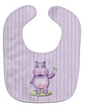 Hippopotamus Baby Bib Easy-Clean Baby Bib Baby Feeding Accessory Baby Mealtime Essential, 10 x 13, Multicolor
