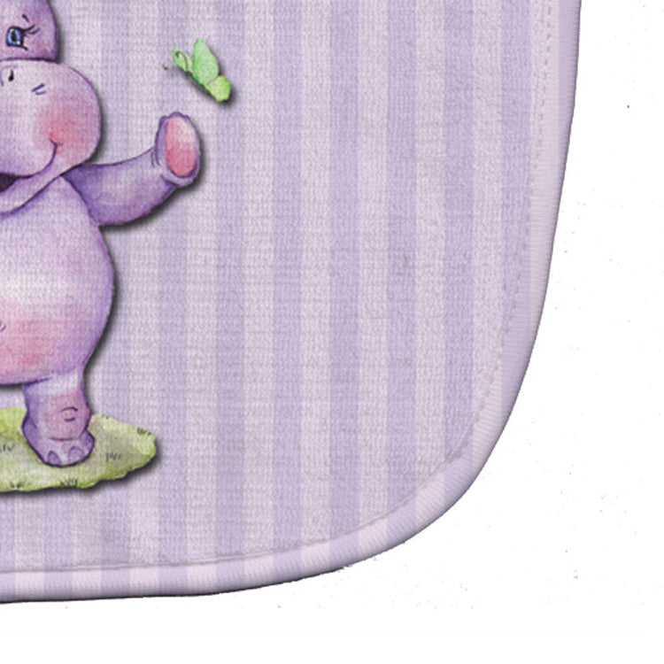 Hippopotamus Baby Bib Easy-Clean Baby Bib Baby Feeding Accessory Baby Mealtime Essential, 10 x 13, Multicolor