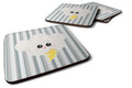 Weather Thuderstorm Face Foam Coasters Set of 4 Cup Coasters for Indoor Outdoor, Tabletop Protection, Anti Slip, Mouse pad Material