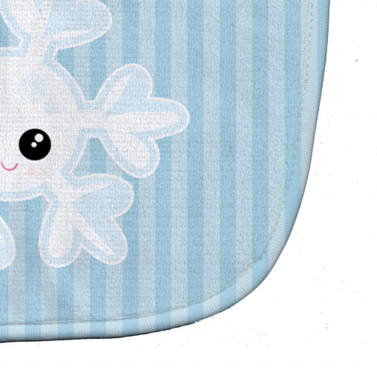 Weather Snowflake Face Baby Bib Easy-Clean Baby Bib Baby Feeding Accessory Baby Mealtime Essential, 10 x 13, Multicolor
