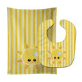 Weather Sun Sprinkle Face Baby Bib & Burp Cloth Easy-Clean Baby Bib Baby Feeding Accessory Baby Mealtime Essential