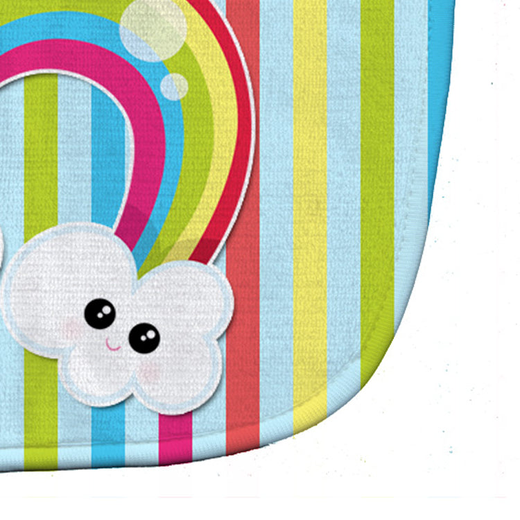 Weather Rainbow Face Baby Bib Easy-Clean Baby Bib Baby Feeding Accessory Baby Mealtime Essential, 10 x 13, Multicolor