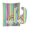 Weather Rainbow Face Baby Bib & Burp Cloth Easy-Clean Baby Bib Baby Feeding Accessory Baby Mealtime Essential