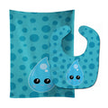 Weather Rain Drop Face Baby Bib & Burp Cloth Easy-Clean Baby Bib Baby Feeding Accessory Baby Mealtime Essential