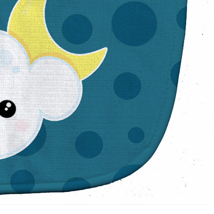 Weather Cloudy Moon Face Baby Bib Easy-Clean Baby Bib Baby Feeding Accessory Baby Mealtime Essential, 10 x 13, Multicolor