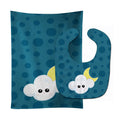 Weather Cloudy Moon Face Baby Bib & Burp Cloth Easy-Clean Baby Bib Baby Feeding Accessory Baby Mealtime Essential
