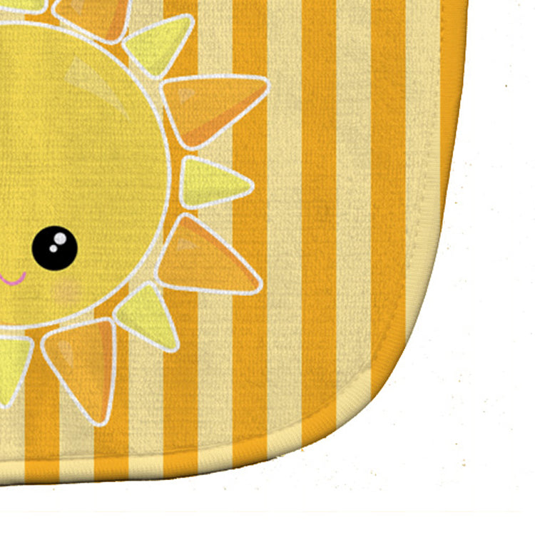 Weather Sunshine Face Baby Bib Easy-Clean Baby Bib Baby Feeding Accessory Baby Mealtime Essential, 10 x 13, Multicolor