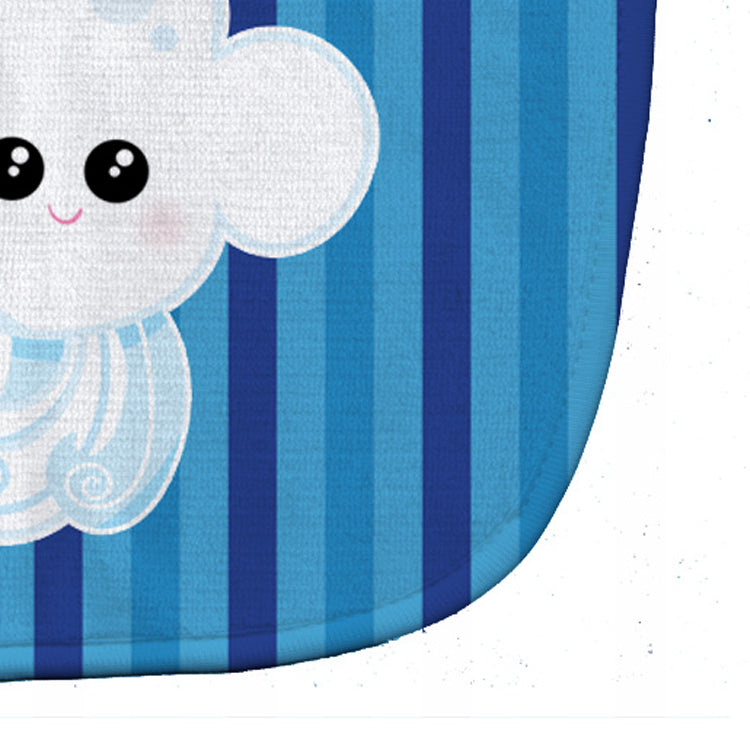 Weather Windy Face Baby Bib Easy-Clean Baby Bib Baby Feeding Accessory Baby Mealtime Essential, 10 x 13, Multicolor