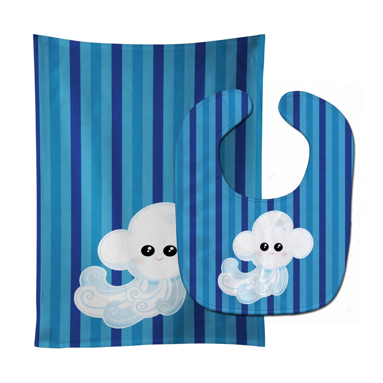Weather Windy Face Baby Bib & Burp Cloth Easy-Clean Baby Bib Baby Feeding Accessory Baby Mealtime Essential