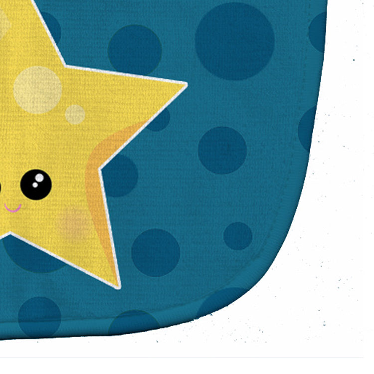 Weather Night Star Face Baby Bib Easy-Clean Baby Bib Baby Feeding Accessory Baby Mealtime Essential, 10 x 13, Multicolor