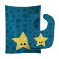Weather Night Star Face Baby Bib & Burp Cloth Easy-Clean Baby Bib Baby Feeding Accessory Baby Mealtime Essential