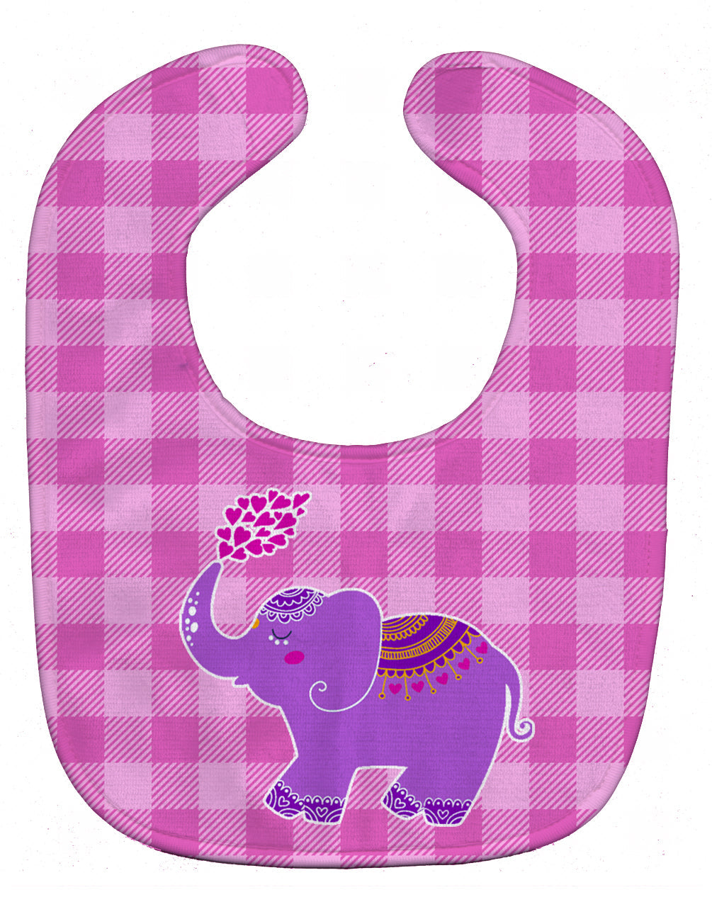 Purple Elephant Baby Bib Easy-Clean Baby Bib Baby Feeding Accessory Baby Mealtime Essential, 10 x 13, Multicolor
