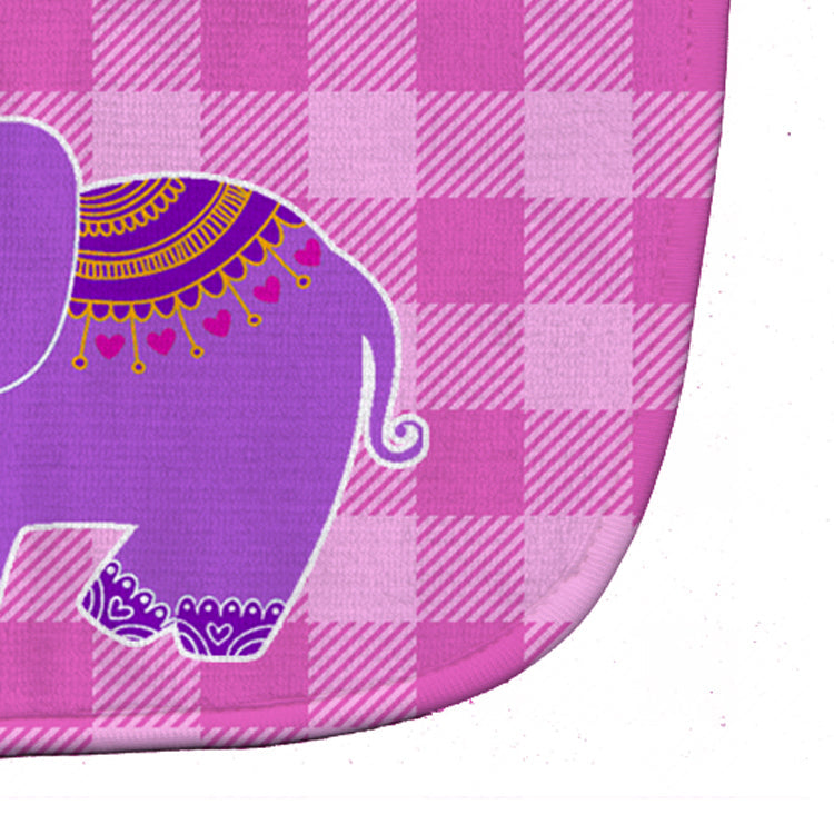 Purple Elephant Baby Bib Easy-Clean Baby Bib Baby Feeding Accessory Baby Mealtime Essential, 10 x 13, Multicolor