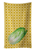 Chinese Cabbage on Basketweave Kitchen Towel Velour Plush Front and Cotton Loop Back Machine Washable