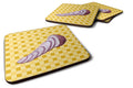 Red Onion on Basketweave Foam Coasters Set of 4 Cup Coasters for Indoor Outdoor, Tabletop Protection, Anti Slip, Mouse pad Material