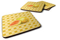 Guava Sliced and Whole on Basketweave Foam Coasters Set of 4 Cup Coasters for Indoor Outdoor, Tabletop Protection, Anti Slip, Mouse pad Material