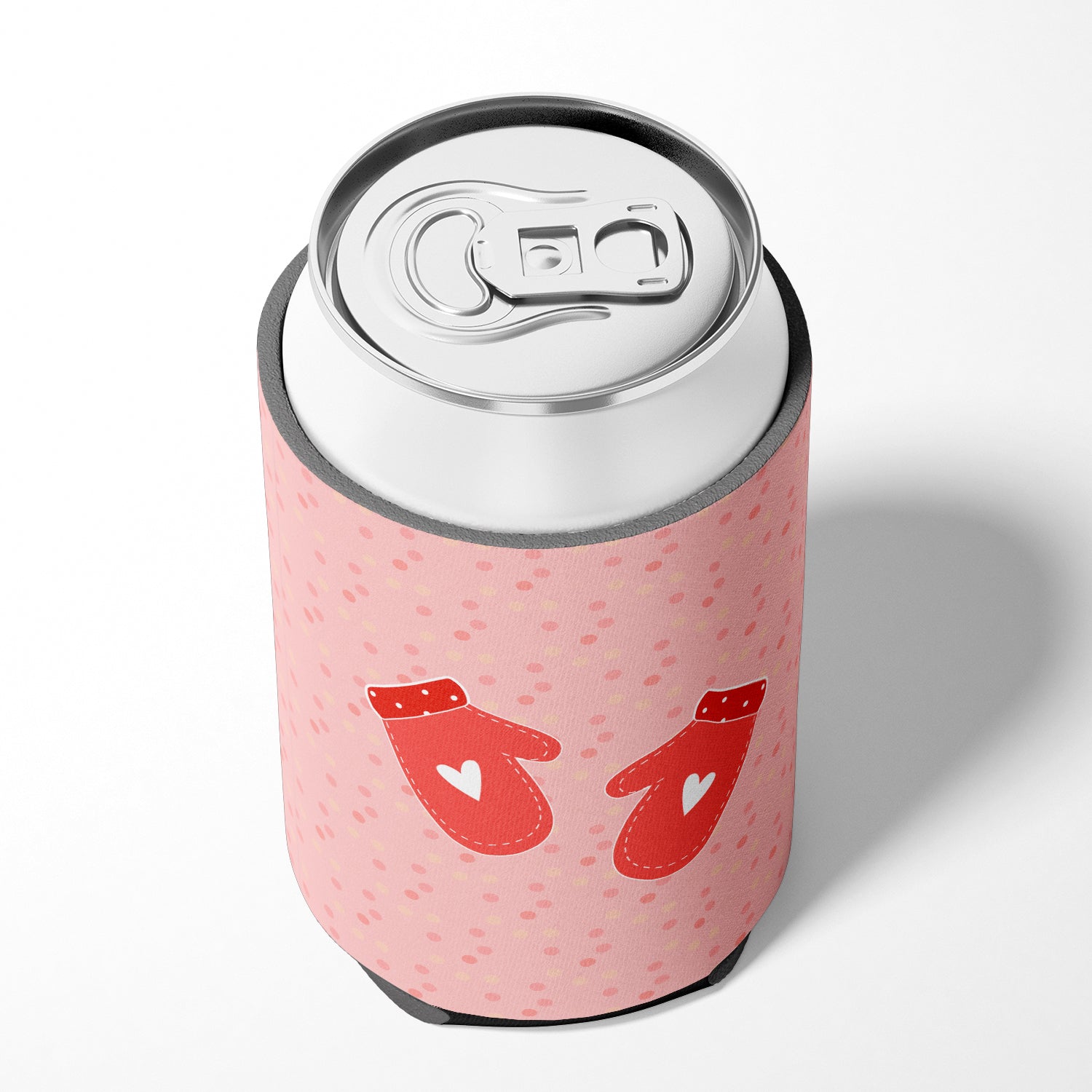 Oven Mitts Pink Can or Bottle Hugger Cooler Sleeve for Standard 12 oz Cans, Insulated Foam Beer & Soda Can Hugger Reusable