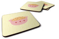 Cookie Dough on Yellow Foam Coasters Set of 4 Cup Coasters for Indoor Outdoor, Tabletop Protection, Anti Slip, Mouse pad Material