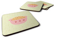Cookie Dough on Green Foam Coasters Set of 4 Cup Coasters for Indoor Outdoor, Tabletop Protection, Anti Slip, Mouse pad Material