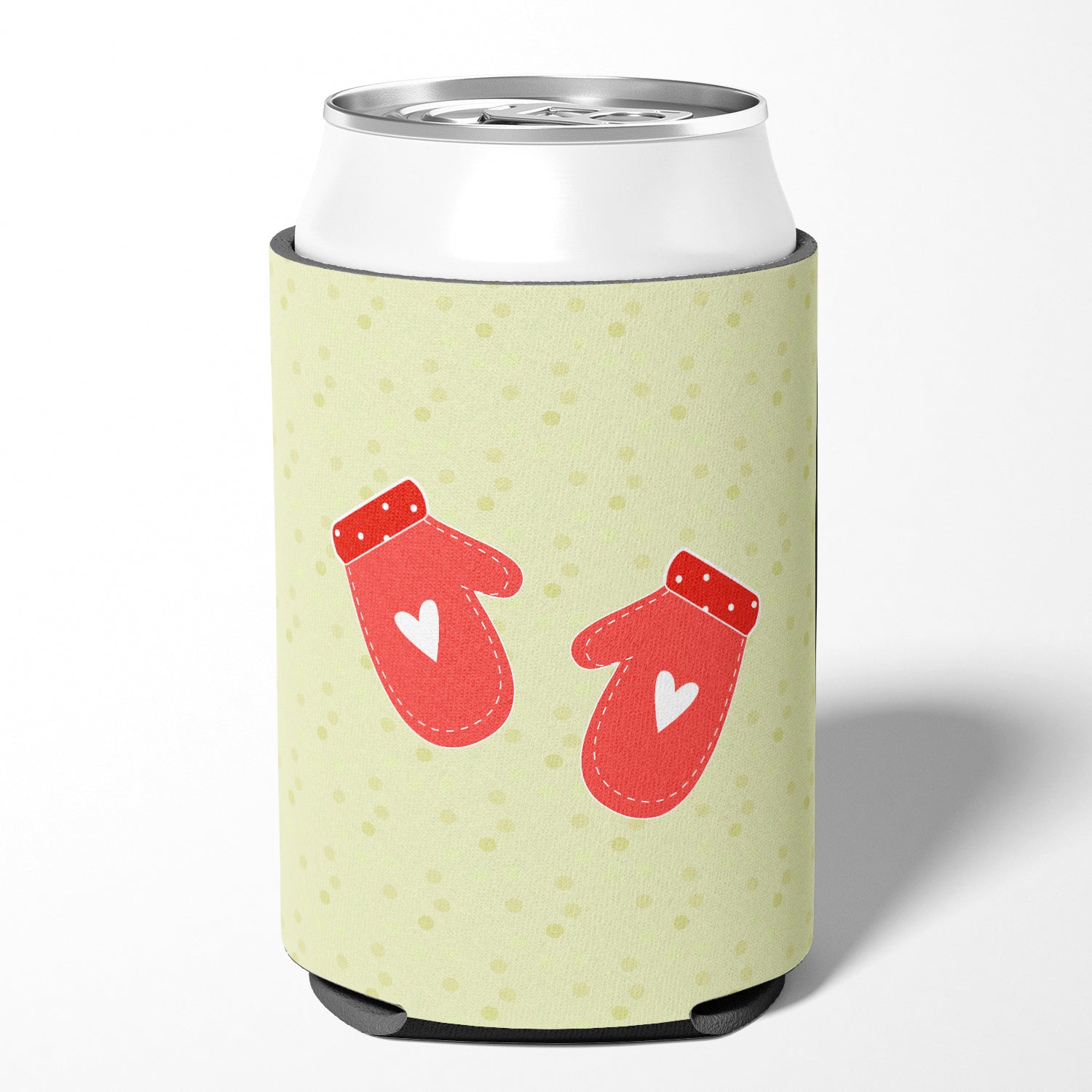 Oven Mitts on Green Can or Bottle Hugger Cooler Sleeve for Standard 12 oz Cans, Insulated Foam Beer & Soda Can Hugger Reusable