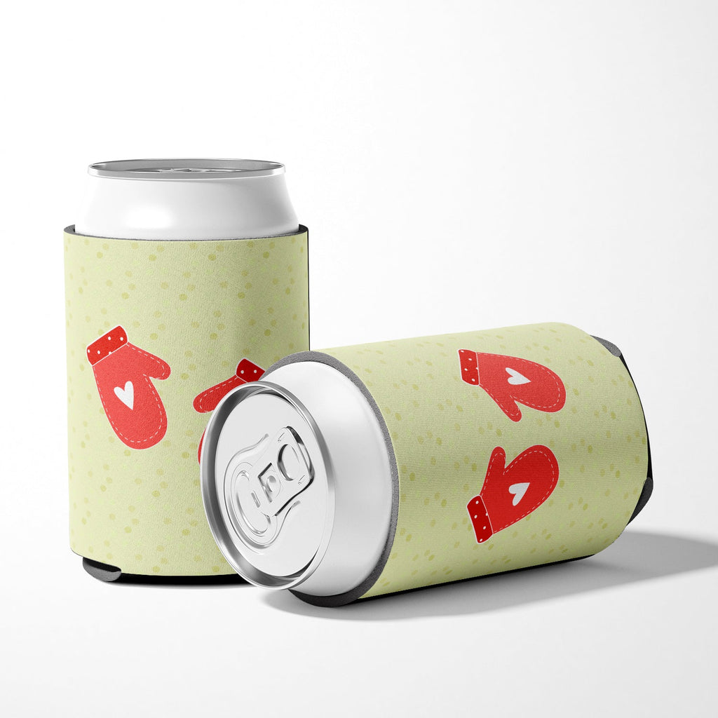 Oven Mitts on Green Can or Bottle Hugger Cooler Sleeve for Standard 12 oz Cans, Insulated Foam Beer & Soda Can Hugger Reusable