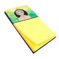 Aquarius Zodiac Sign Watercolor Sticky Note Holder Refillable Dispenser Desk Accessory 3x3 Pad Gift