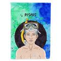 Pisces Zodiac Sign House Flag 28x40 Porch Sleeve Pole Decorative Outside Yard Banner Artwork Wall Hanging, Polyester