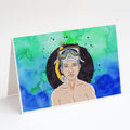 Pisces Zodiac Sign Greeting Cards Pack of 8 Blank Cards with Envelopes Whimsical A7 Size 5x7