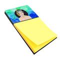 Pisces Zodiac Sign Watercolor Sticky Note Holder Refillable Dispenser Desk Accessory 3x3 Pad Gift