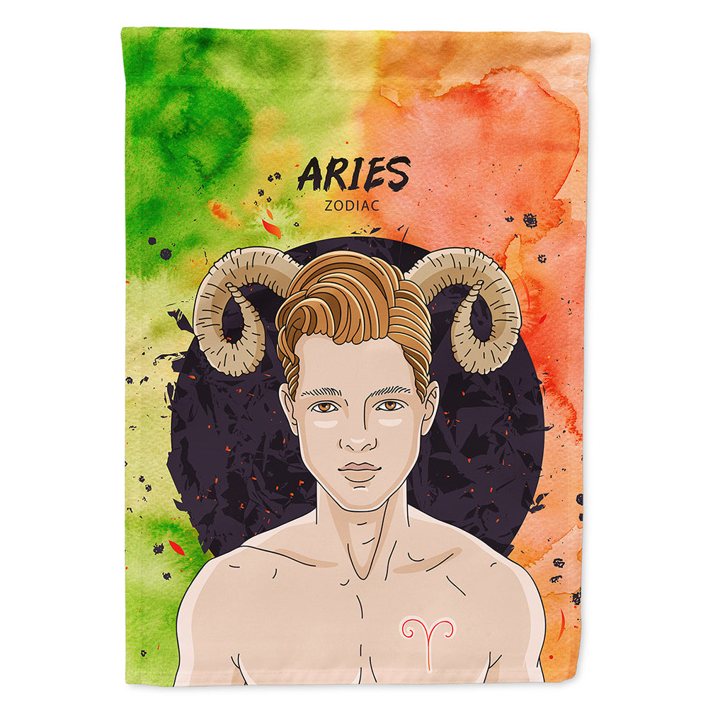 Aries Zodiac Sign House Flag 28x40 Porch Sleeve Pole Decorative Outside Yard Banner Artwork Wall Hanging, Polyester