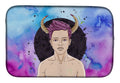 Taurus Zodiac Sign Dish Drying Mat Absorbent Dish Drying Mat Pad for Kitchen Counter Dish Drainer Mat for Countertop, 14 x 21", Multicolor