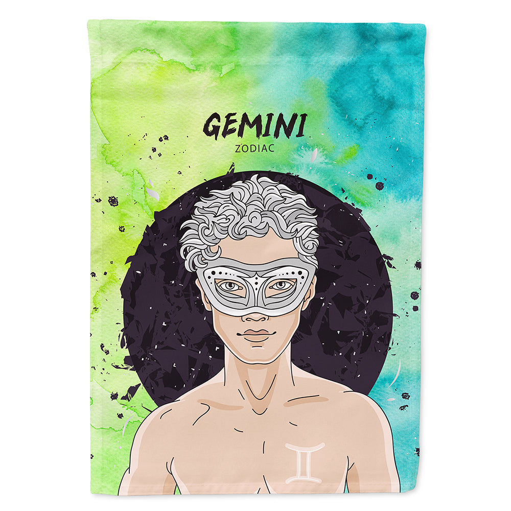 Gemini Zodiac Sign House Flag 28x40 Porch Sleeve Pole Decorative Outside Yard Banner Artwork Wall Hanging, Polyester