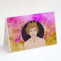 Leo Zodiac Sign Greeting Cards Pack of 8 Blank Cards with Envelopes Whimsical A7 Size 5x7