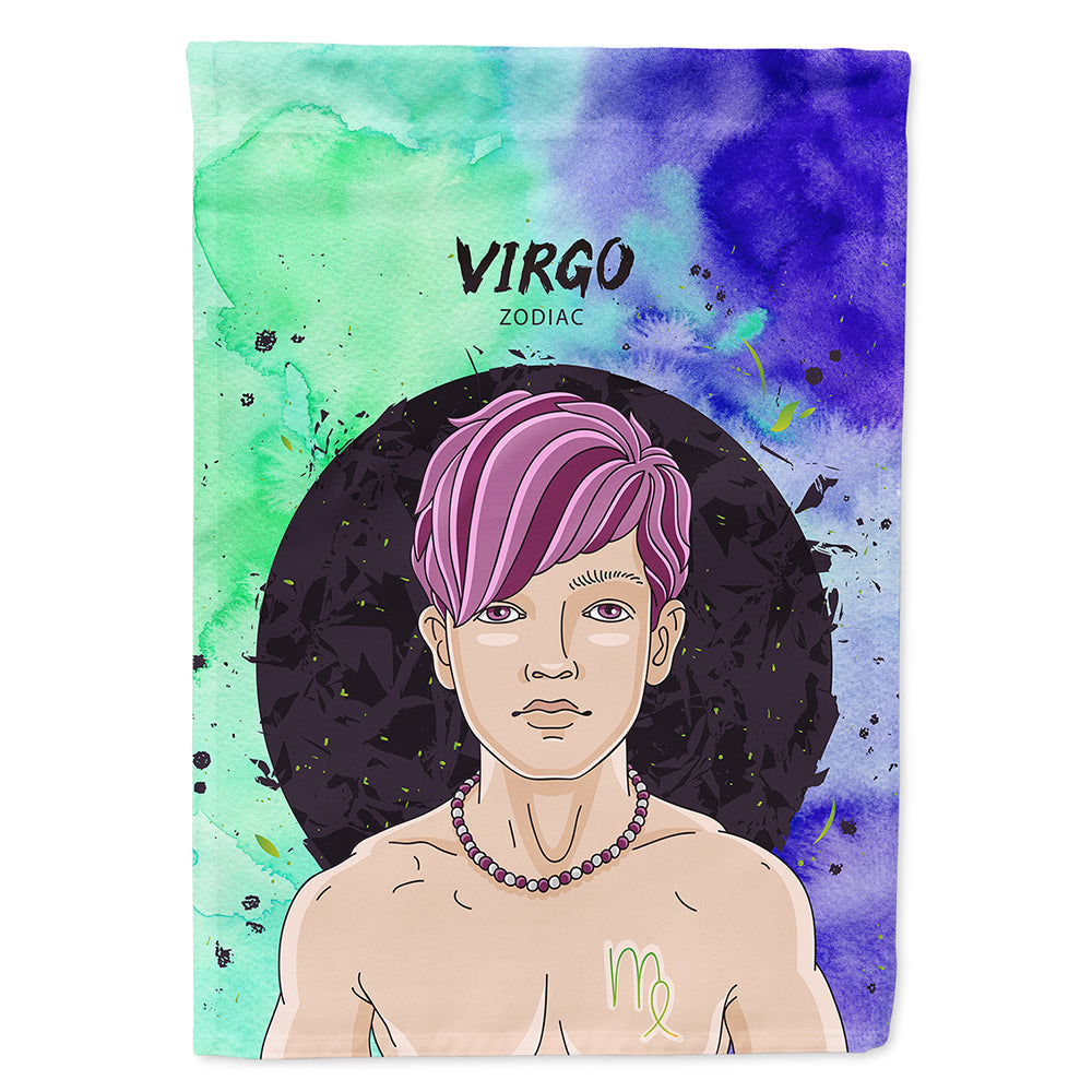 Virgo Zodiac Sign House Flag 28x40 Porch Sleeve Pole Decorative Outside Yard Banner Artwork Wall Hanging, Polyester