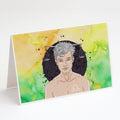 Libra Zodiac Sign Greeting Cards Pack of 8 Blank Cards with Envelopes Whimsical A7 Size 5x7