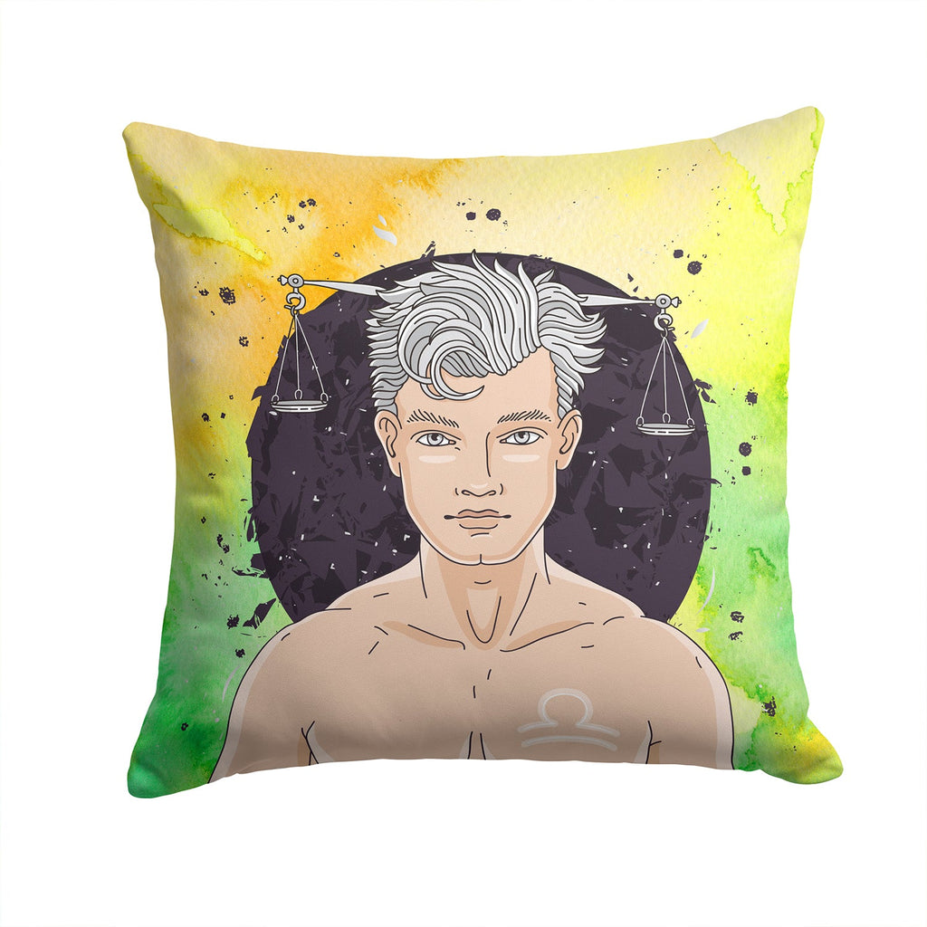 Libra Zodiac Sign Decorative Throw Pillow 14x14 Indoor Outdoor Accent Cushion, Fabric Cover with Insert for Sofa, Bed, Porch & Living Room